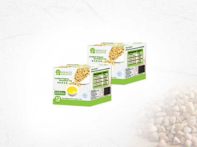 Organic Buckwheat Tea Box Packaging