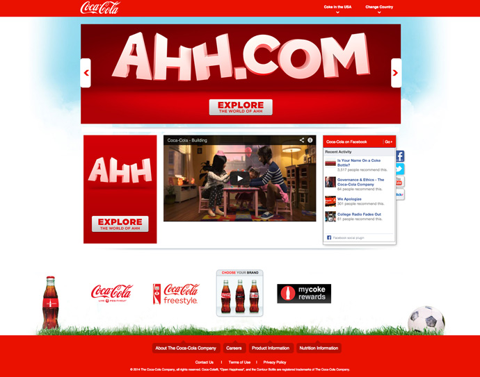 Coca-Cola Website