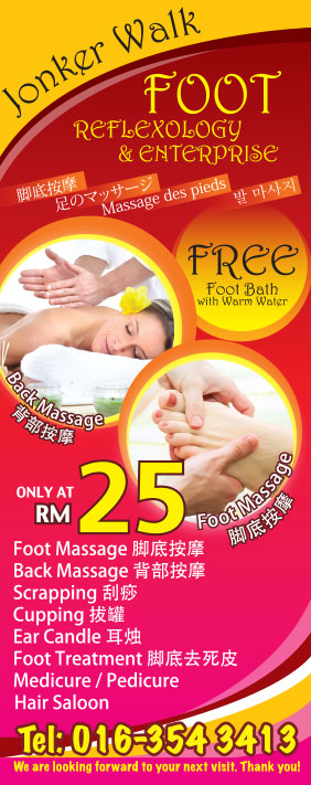 Creative Foot Reflexology Banner Design