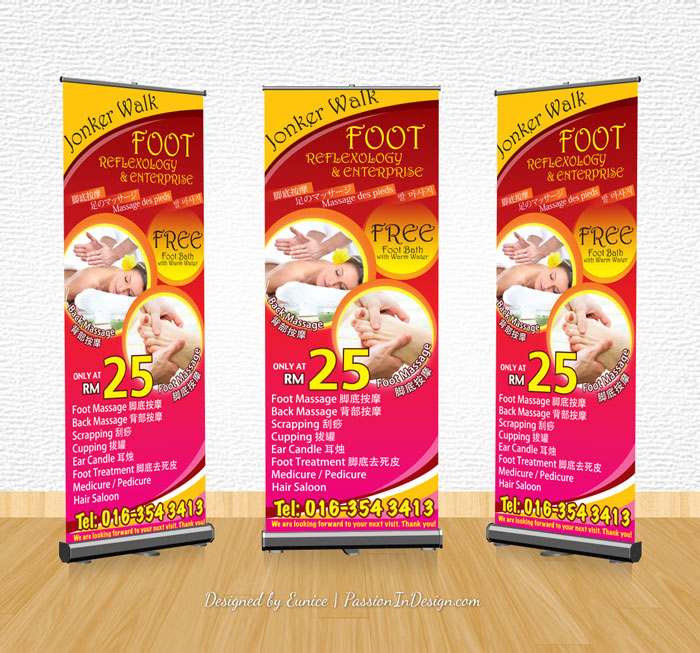 Creative Foot Reflexology Banner Design