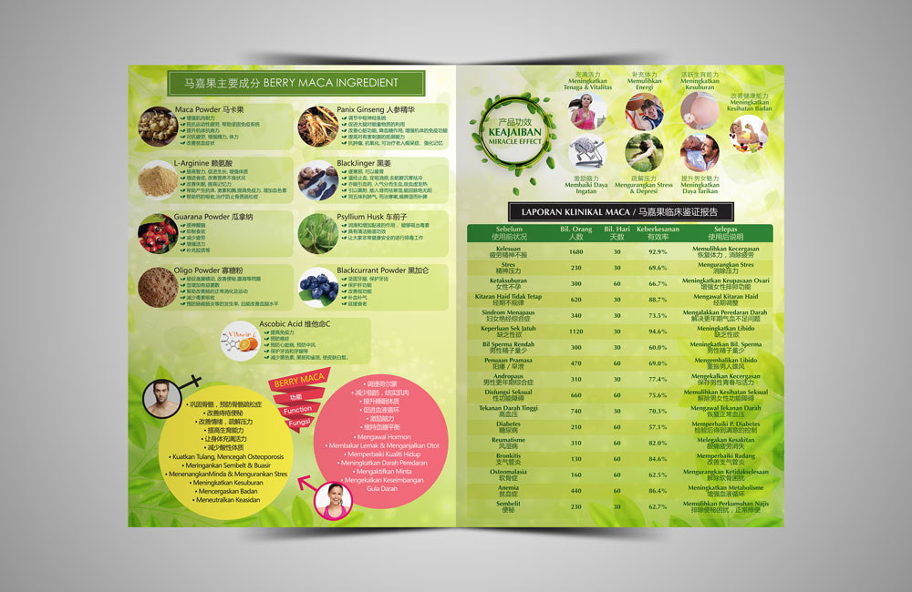 Berry Maca Leaflet - Inner Design