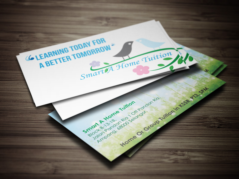 Business Card Printing & Delivery 名片设计影印及送货 – Smart A Home Tuition