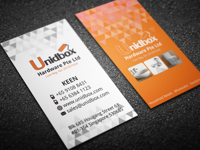 Unidbox Name Card Design - Front & Back
