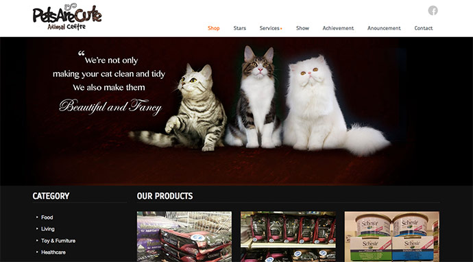 Pets Are Cute Website Design