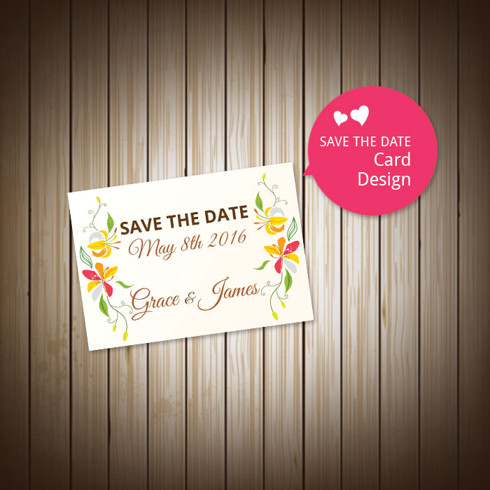 SAVE THE DATE Card Design 婚礼卡设计
