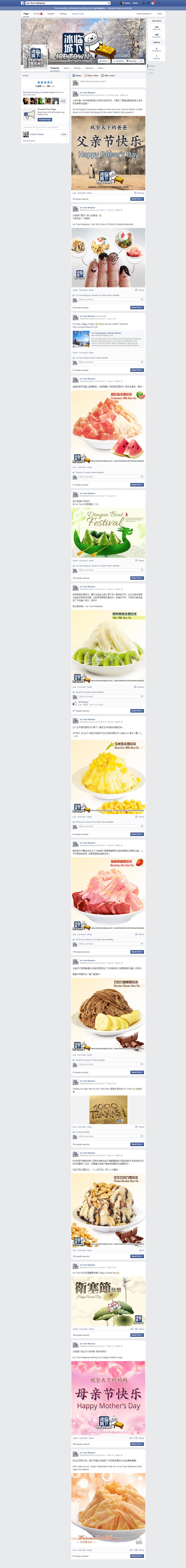 Facebook Fanpage For Icetown