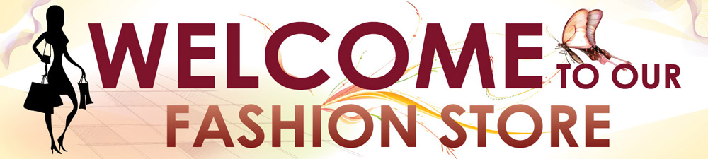 Fashion Shop Welcome Banner Design